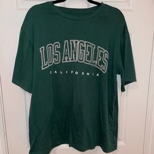 Trendy green LA tshirt size L